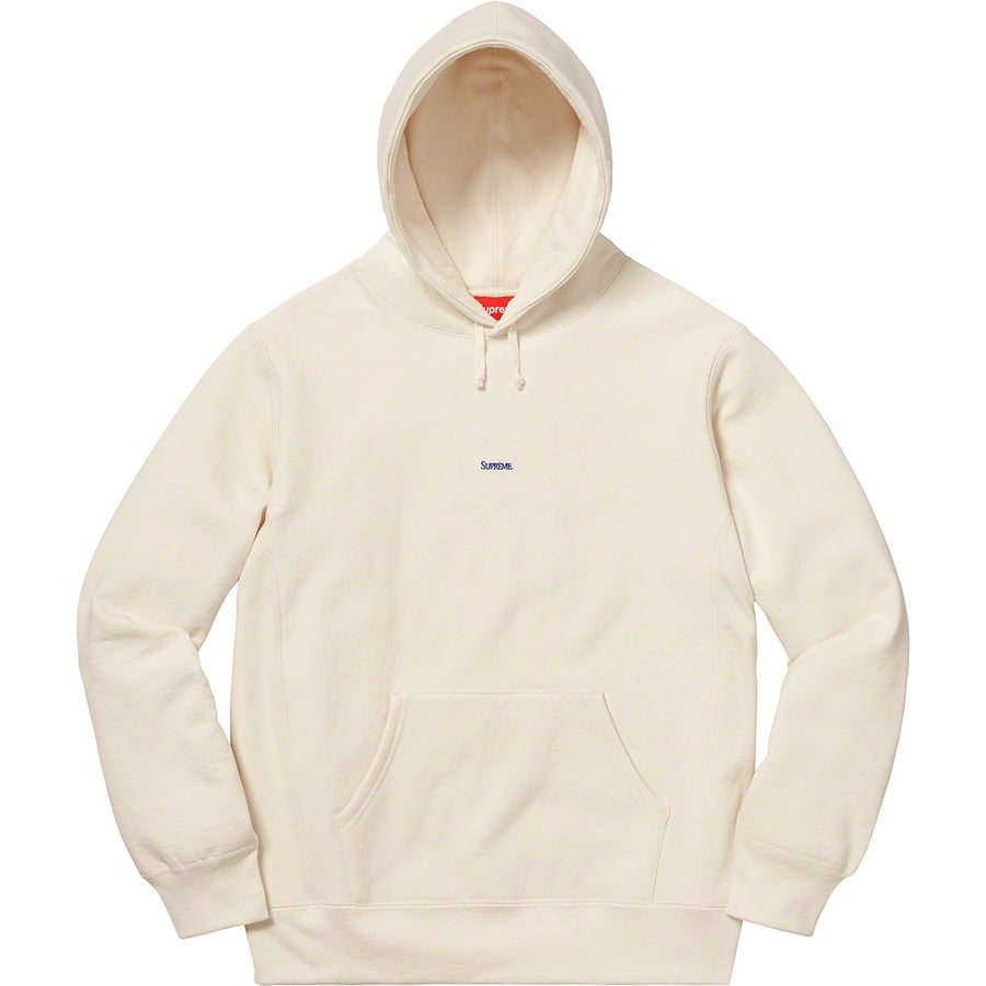 Details on Micro Logo Hooded Sweatshirt Natural from fall winter
                                                    2019 (Price is $158)