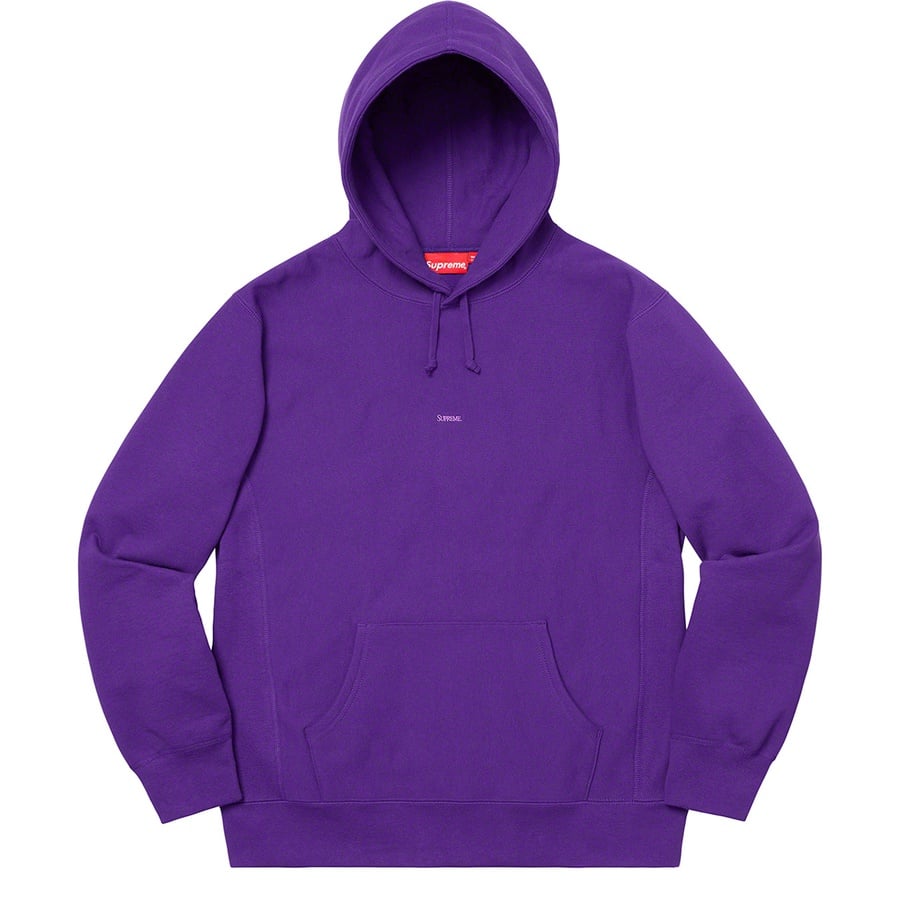 Details on Micro Logo Hooded Sweatshirt Purple from fall winter
                                                    2019 (Price is $158)