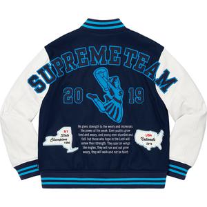 supreme team varsity jacket