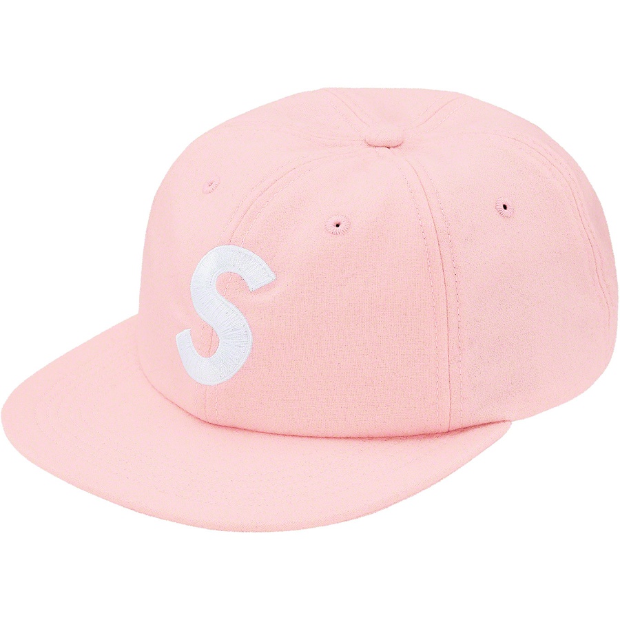 Details on Wool S Logo 6-Panel Pink from fall winter 2019 (Price is $54)