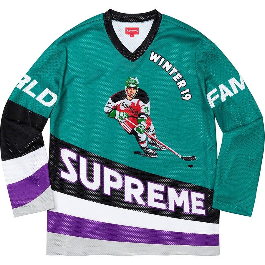 Details on Crossover Hockey Jersey Teal from fall winter
                                                    2019 (Price is $118)