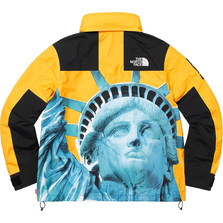 Details on Supreme The North Face Statue of Liberty Mountain Jacket Yellow from fall winter
                                                    2019 (Price is $398)