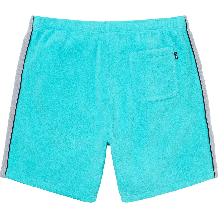 Details on Polartec Short Light Blue from fall winter
                                                    2019 (Price is $118)