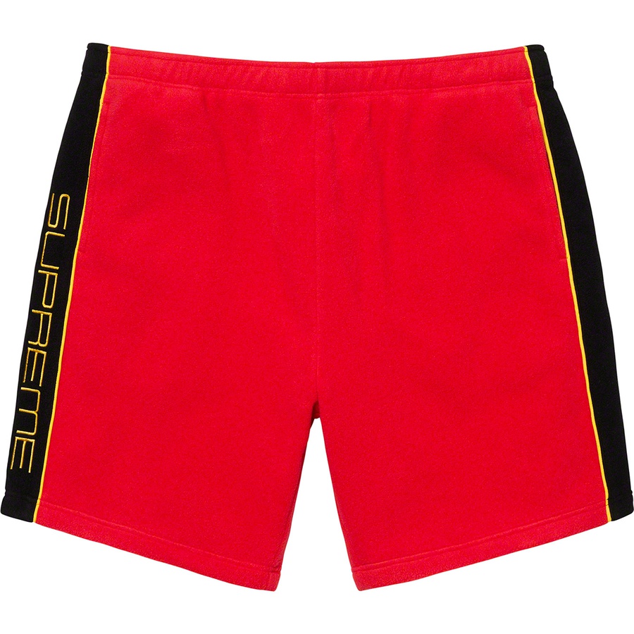 Details on Polartec Short Red from fall winter
                                                    2019 (Price is $118)