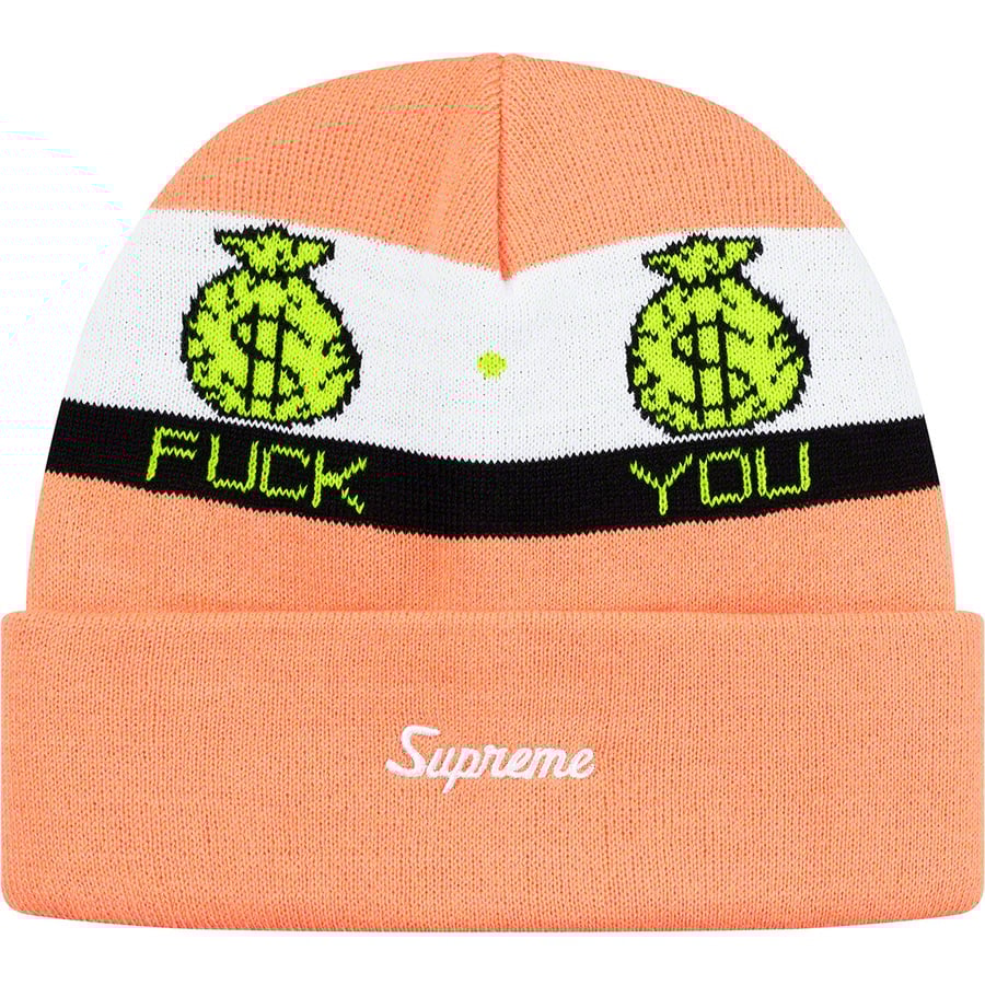 Details on Pay Me Beanie Peach from fall winter 2019 (Price is $34)