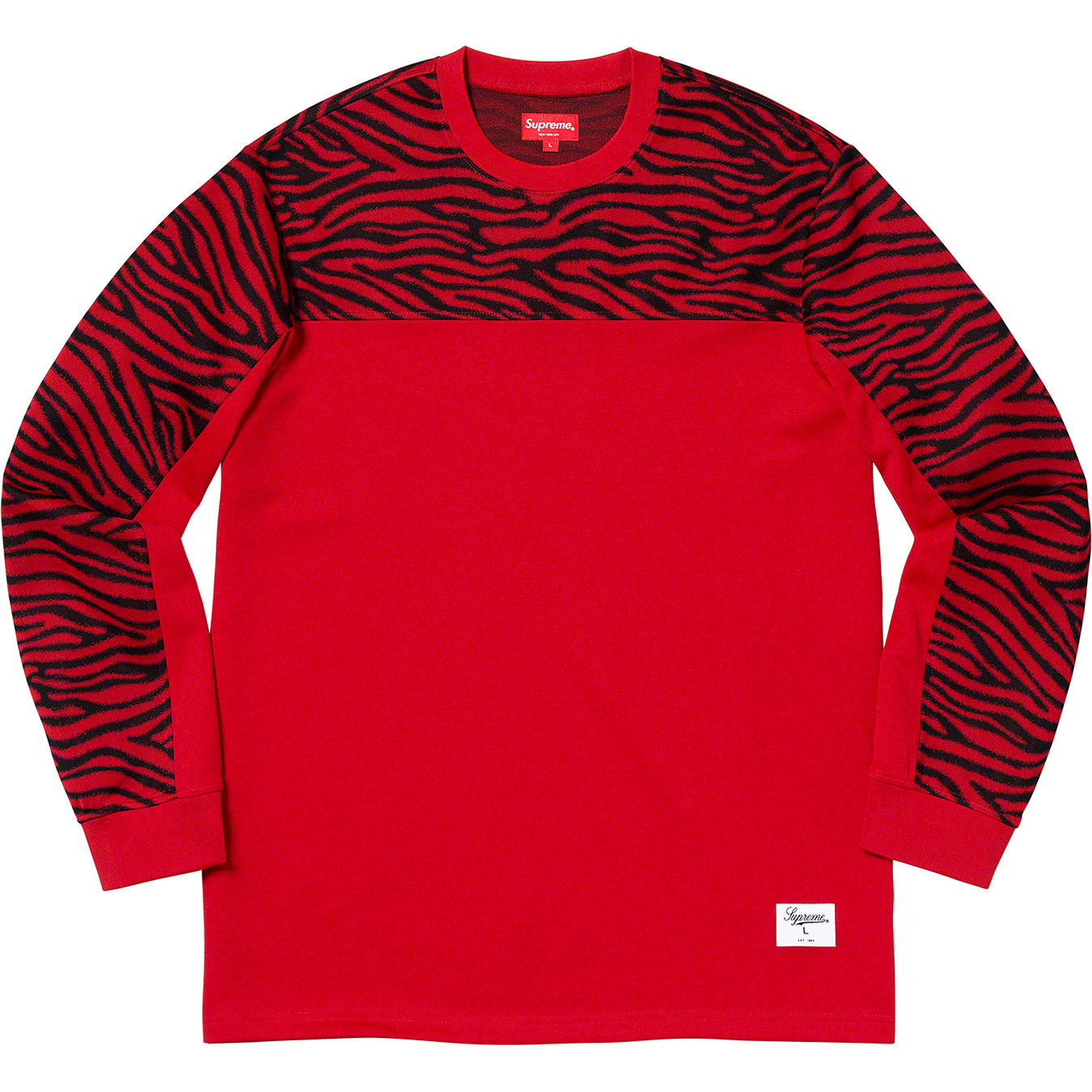 Supreme 19AW Zebra L/S Top