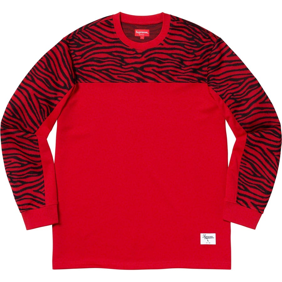 Details on Zebra L S Top Red from fall winter
                                                    2019 (Price is $118)