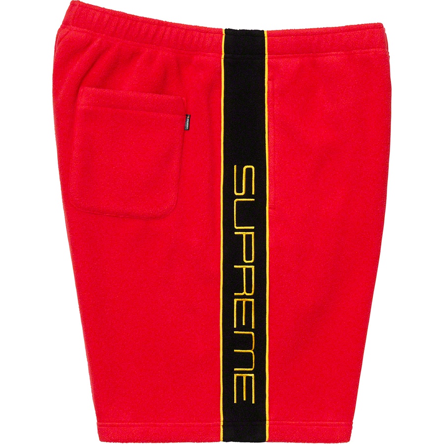 Details on Polartec Short Red from fall winter 2019 (Price is $118)