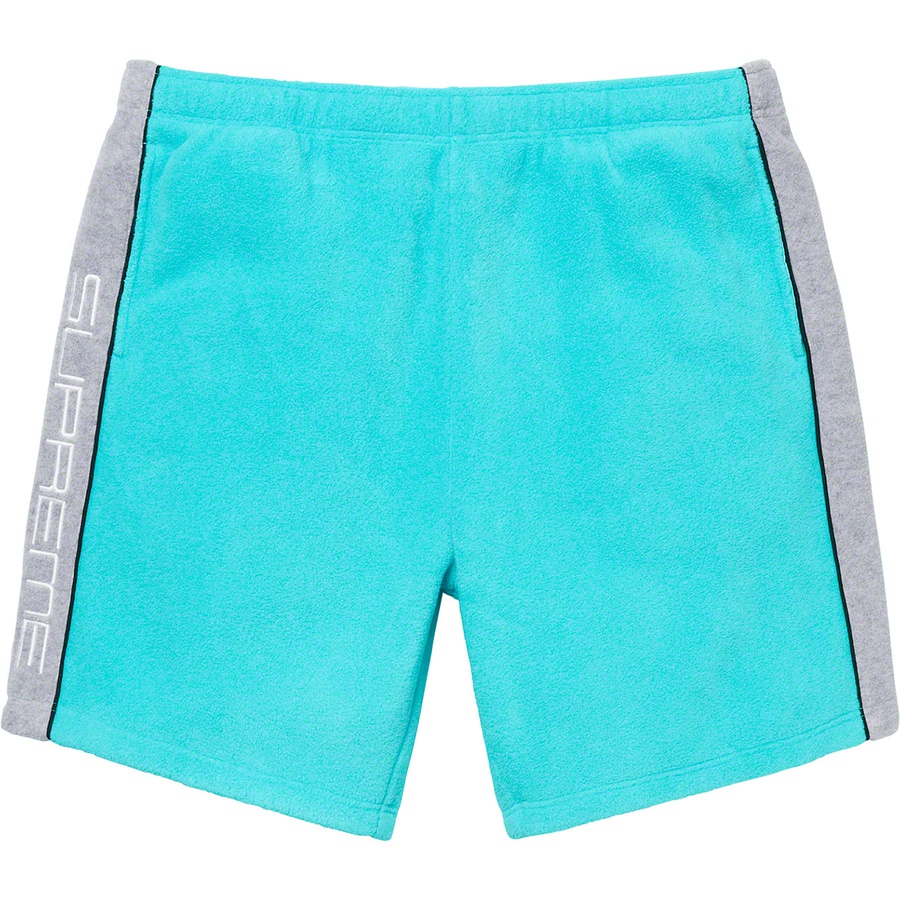Details on Polartec Short Light Blue from fall winter 2019 (Price is $118)