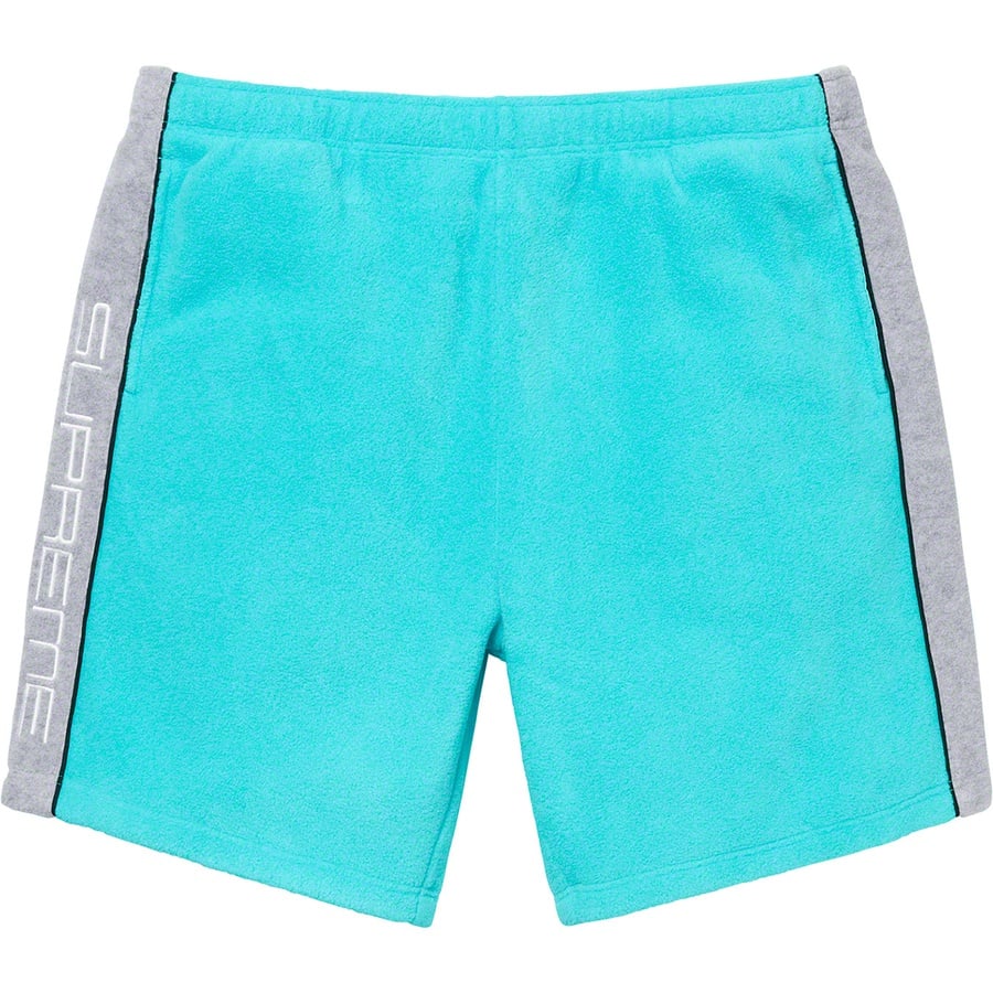 Details on Polartec Short Light Blue from fall winter
                                                    2019 (Price is $118)