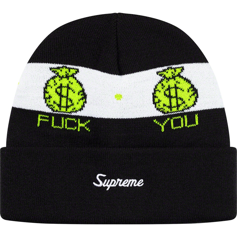 Details on Pay Me Beanie Black from fall winter 2019 (Price is $34)
