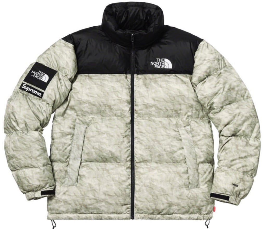 The North Face Paper Print Nuptse Jacket - fall winter 2019 - Supreme