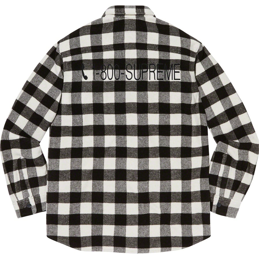 Details on 1-800 Buffalo Plaid Shirt White from fall winter 2019 (Price is $138)