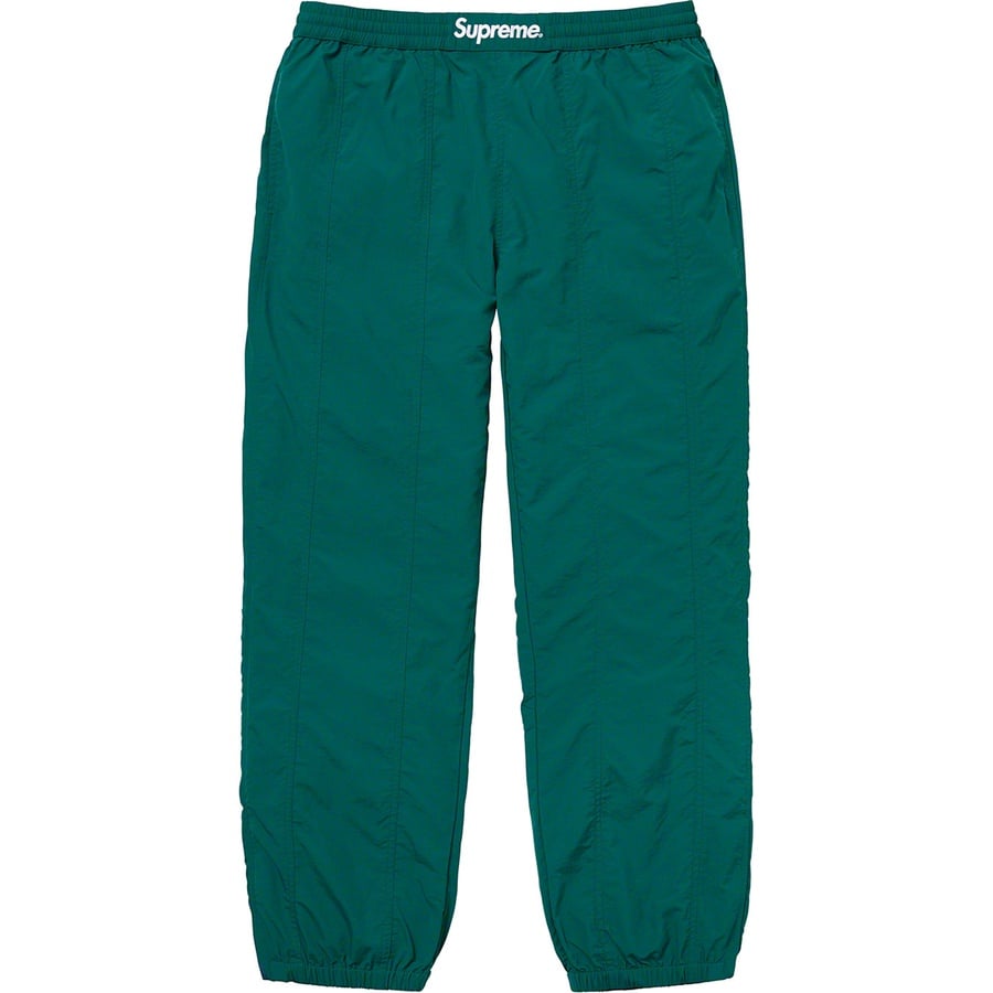 Details on Paneled Warm Up Pant Teal from fall winter
                                                    2019 (Price is $128)