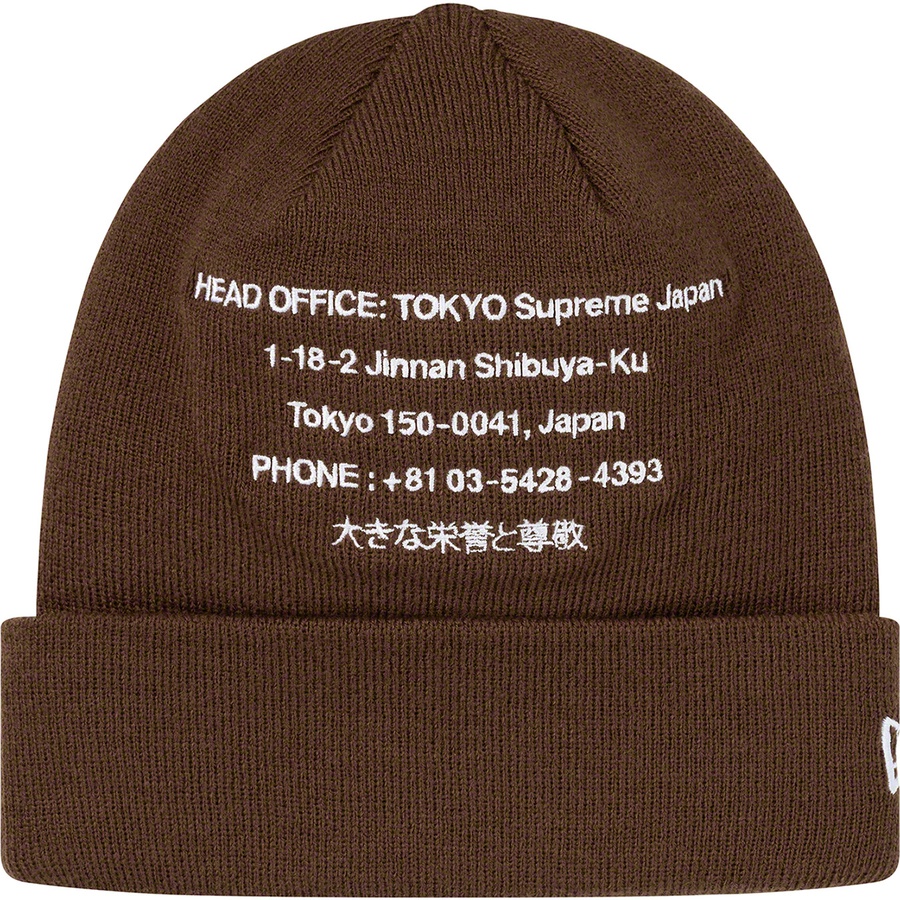 Details on New Era HQ Beanie Brown from fall winter 2019 (Price is $38)