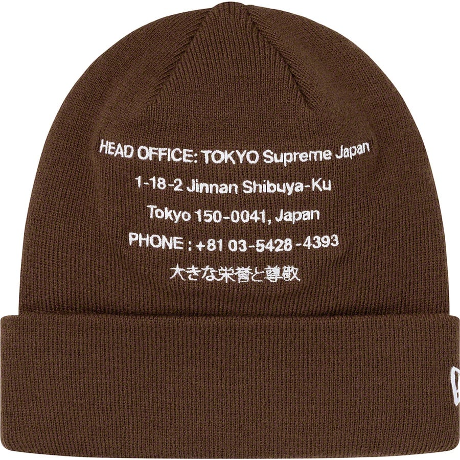 Details on New Era HQ Beanie Brown from fall winter
                                                    2019 (Price is $38)