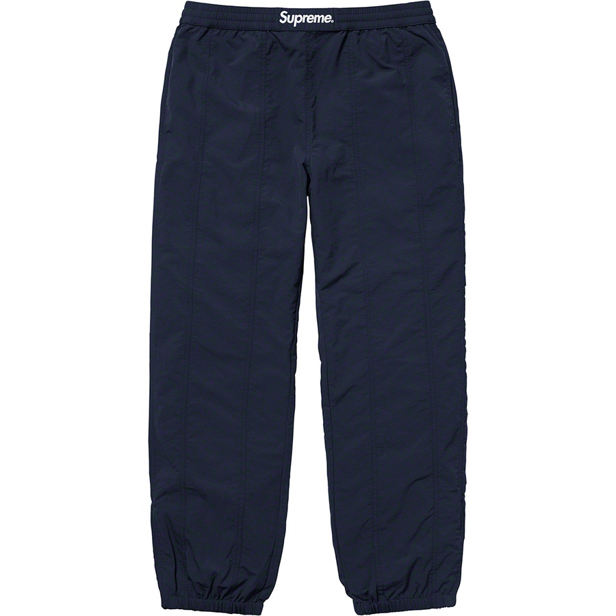 Details on Paneled Warm Up Pant Navy from fall winter
                                                    2019 (Price is $128)