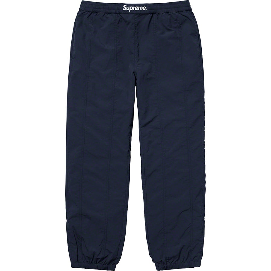 Details on Paneled Warm Up Pant Navy from fall winter
                                                    2019 (Price is $128)