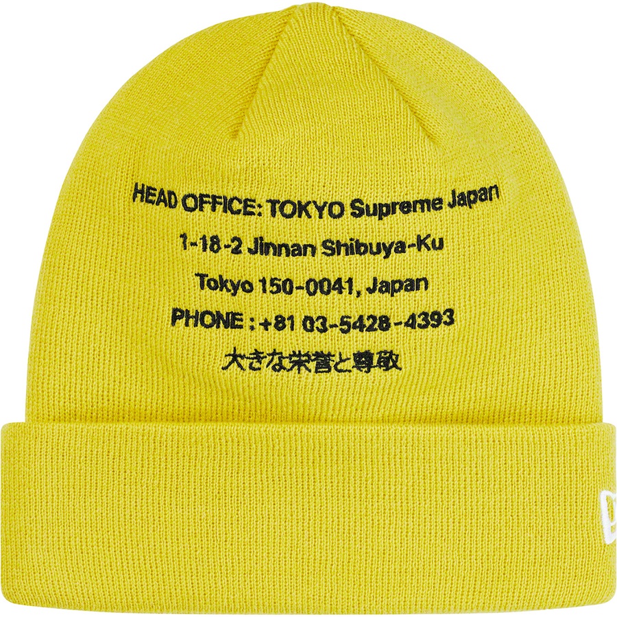 Details on New Era HQ Beanie Lime from fall winter 2019 (Price is $38)