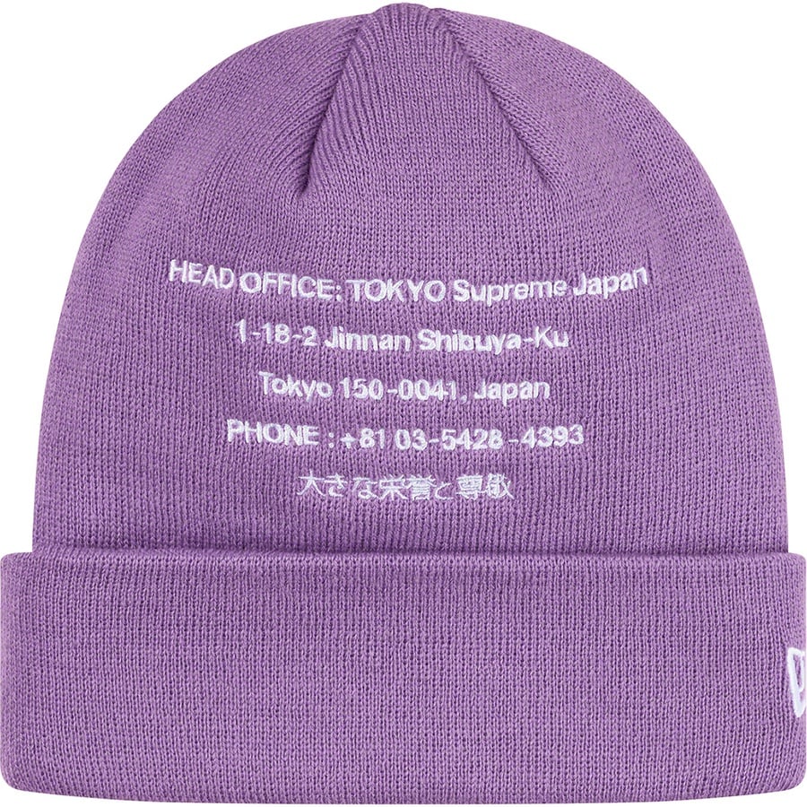 Details on New Era HQ Beanie Light Violet from fall winter
                                                    2019 (Price is $38)
