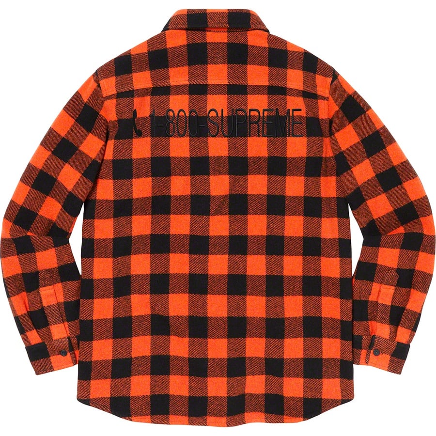 Details on 1-800 Buffalo Plaid Shirt Orange from fall winter 2019 (Price is $138)