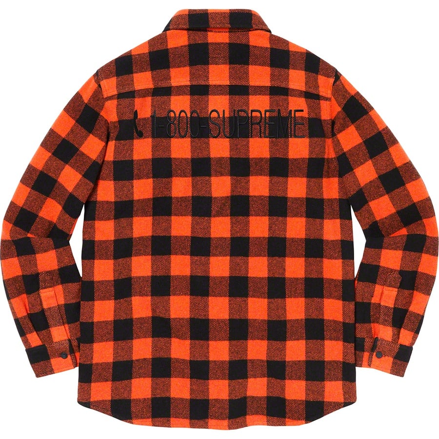 Details on 1-800 Buffalo Plaid Shirt Orange from fall winter
                                                    2019 (Price is $138)