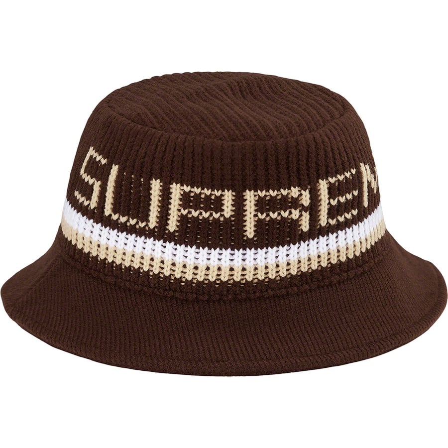 Details on Knit Logo Crusher Brown from fall winter
                                                    2019 (Price is $54)