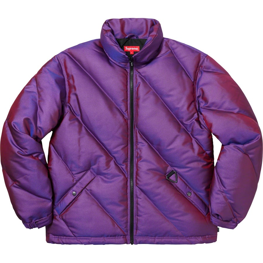 Details on Iridescent Puffy Jacket Purple from fall winter
                                                    2019 (Price is $348)