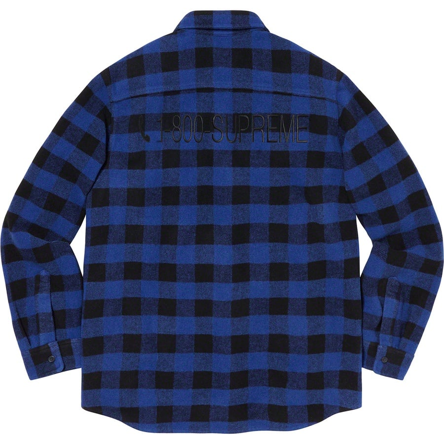 Details on 1-800 Buffalo Plaid Shirt Royal from fall winter
                                                    2019 (Price is $138)