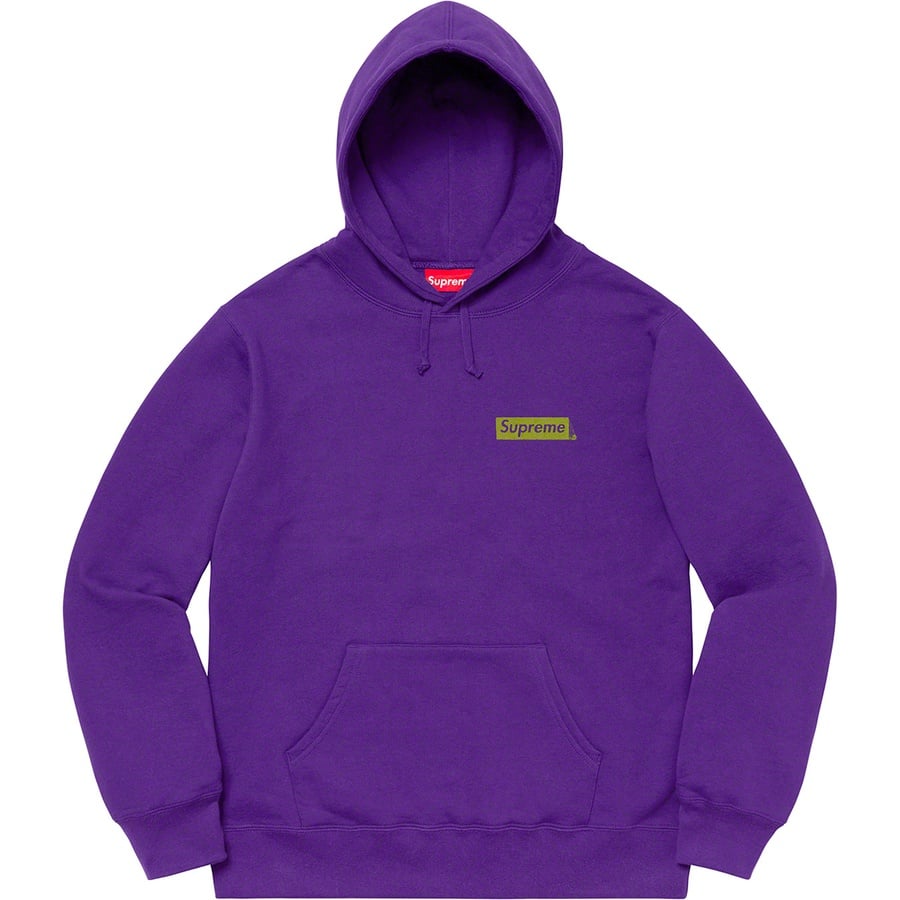 Details on Stop Crying Hooded Sweatshirt Purple from fall winter
                                                    2019 (Price is $158)