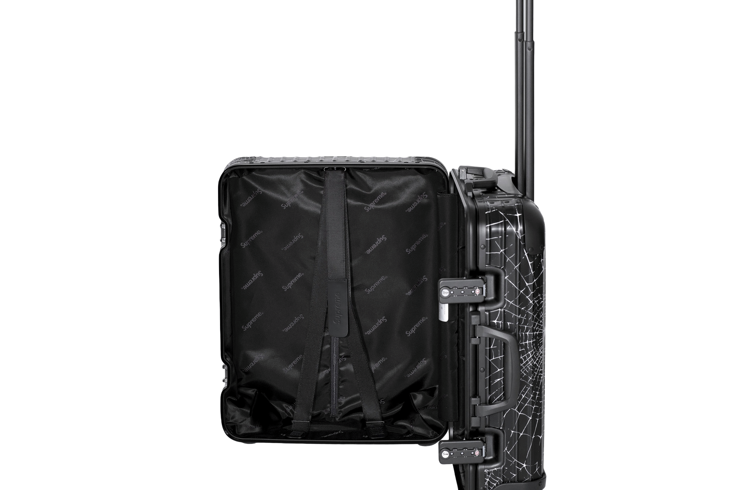 Supreme Rimowa Cabin Plus Web Black Luggage Suitcase bag Box Logo 49L New  FW19