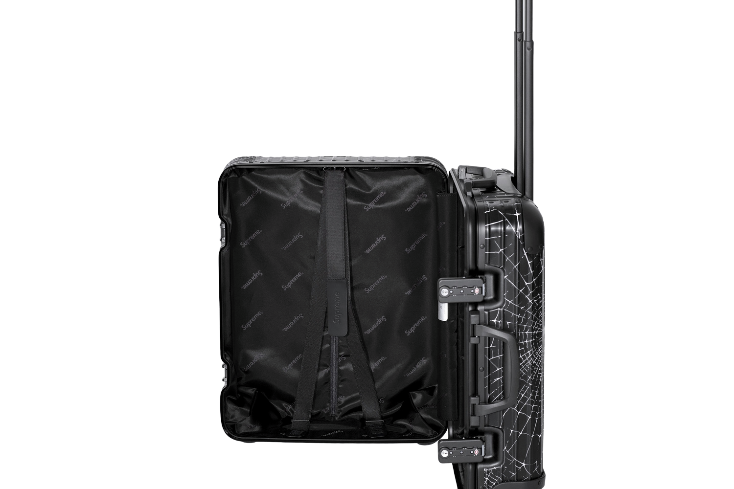 Supreme Rimowa Cabin Plus Web Black Luggage Suitcase bag Box Logo 49L New  FW19