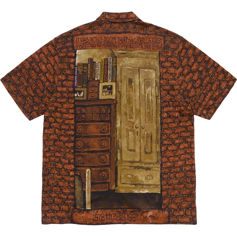 Details on Martin Wong Supreme Secret World Rayon S S Shirt Multicolor from fall winter 2019 (Price is $158)
