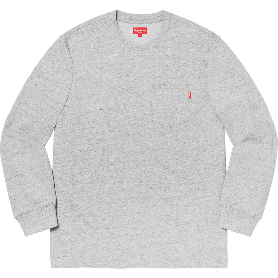 Details on L S Pocket Tee Heather Grey from fall winter 2019 (Price is $78)