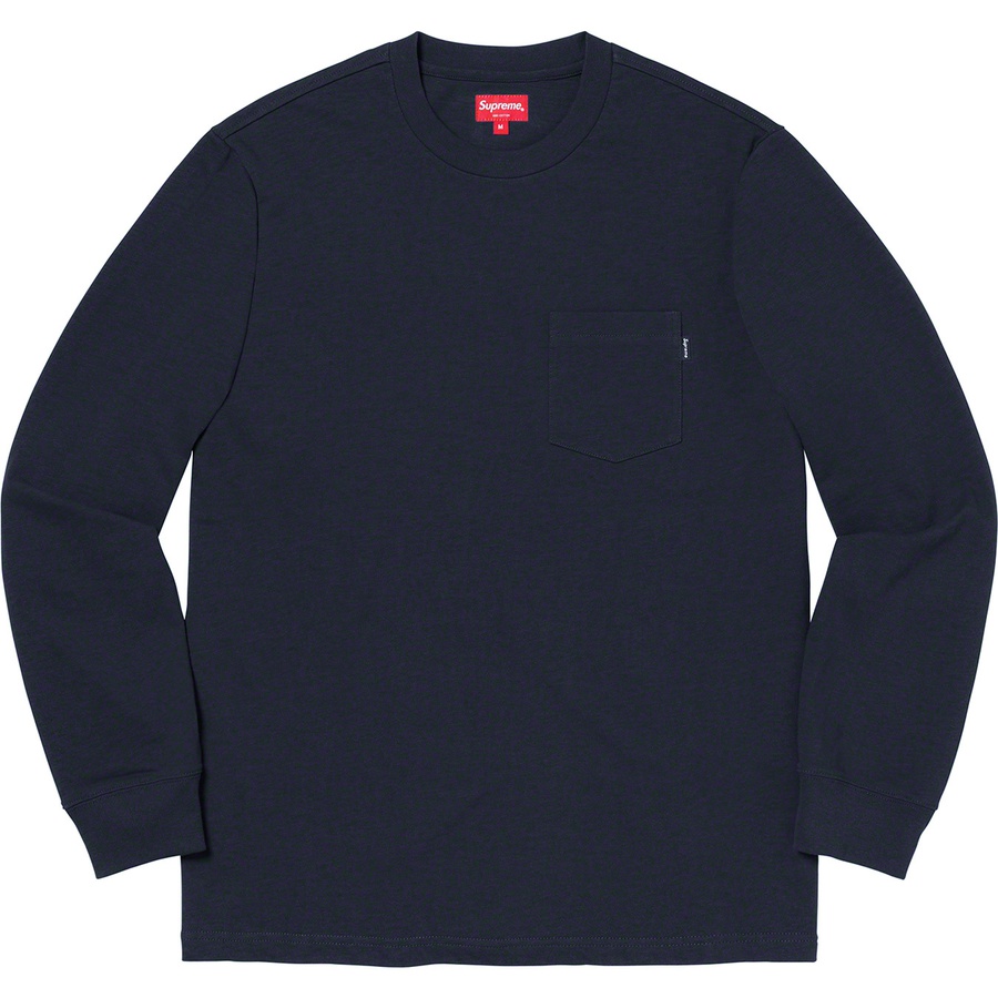 Details on L S Pocket Tee Navy from fall winter 2019 (Price is $78)