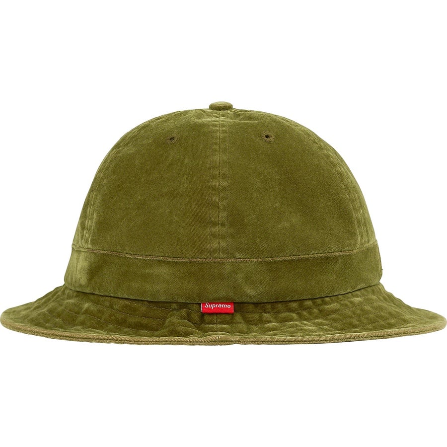 Details on Washed Velvet Bell Hat Olive from fall winter
                                                    2019 (Price is $58)