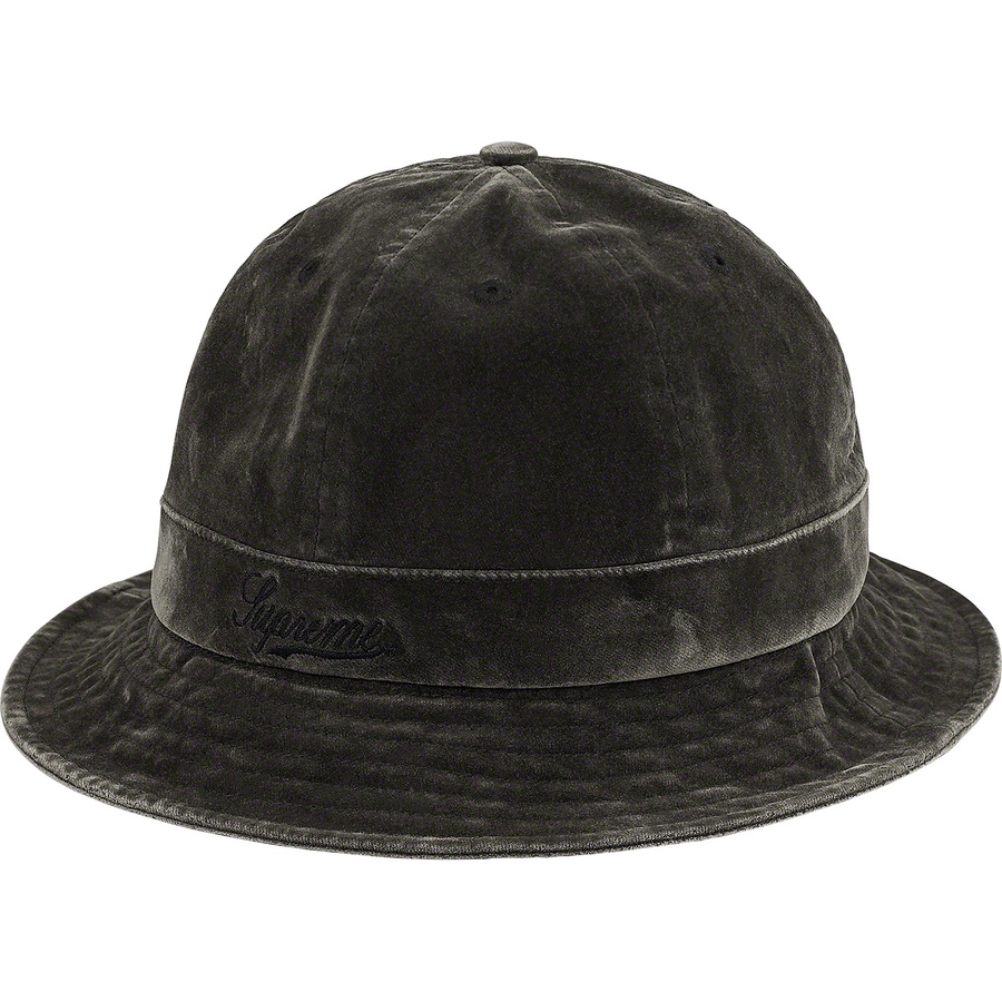 Details on Washed Velvet Bell Hat Black from fall winter 2019 (Price is $58)