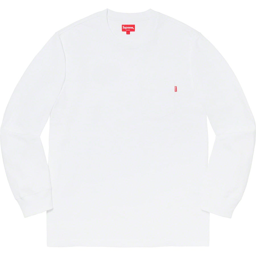 Details on L S Pocket Tee White from fall winter 2019 (Price is $78)