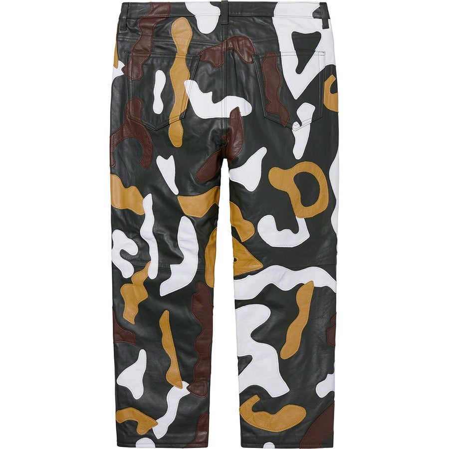 Details on Camo Leather 5-Pocket Pant Green Camo from fall winter
                                                    2019 (Price is $598)