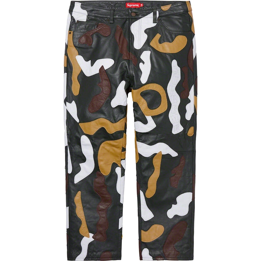 Details on Camo Leather 5-Pocket Pant Green Camo from fall winter
                                                    2019 (Price is $598)