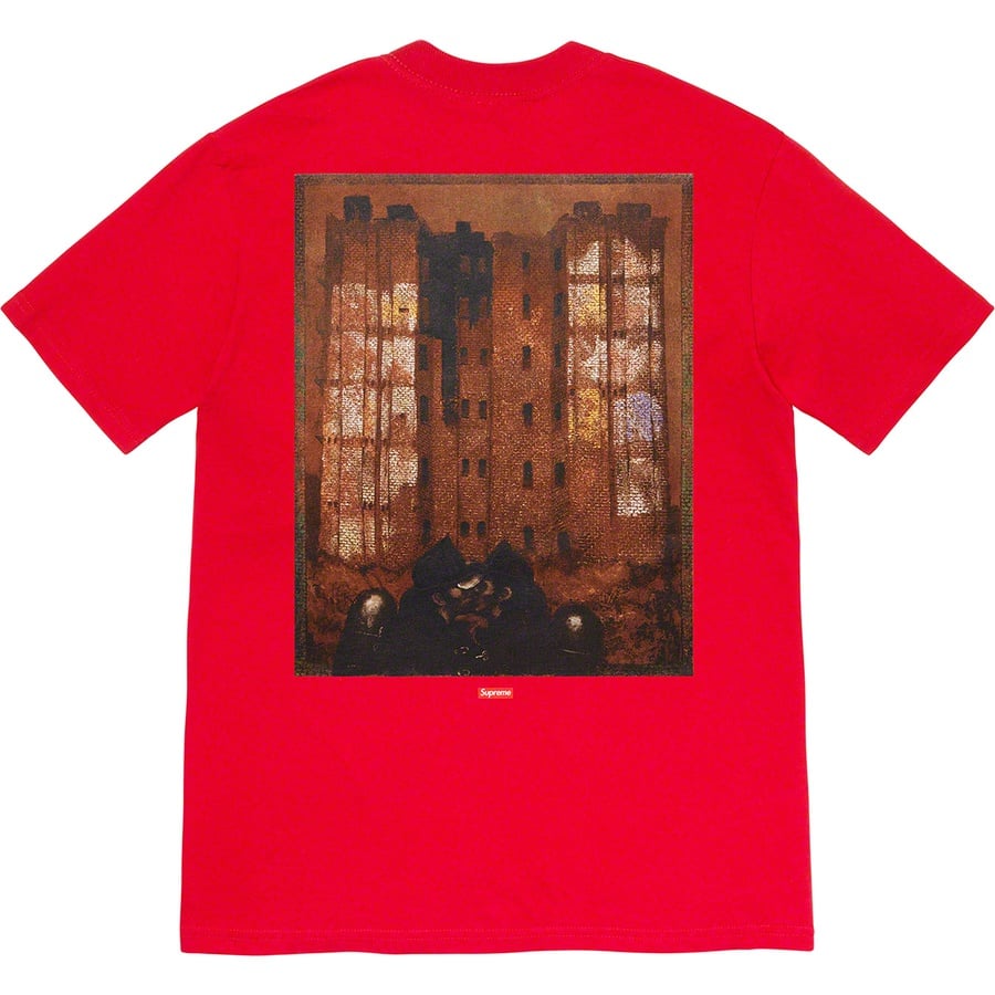 Details on Martin Wong Supreme Big Heat Tee Red from fall winter
                                                    2019 (Price is $48)