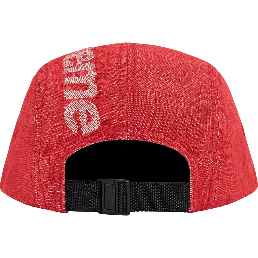 Details on Top Logo Denim Camp Cap Red from fall winter
                                                    2019 (Price is $54)