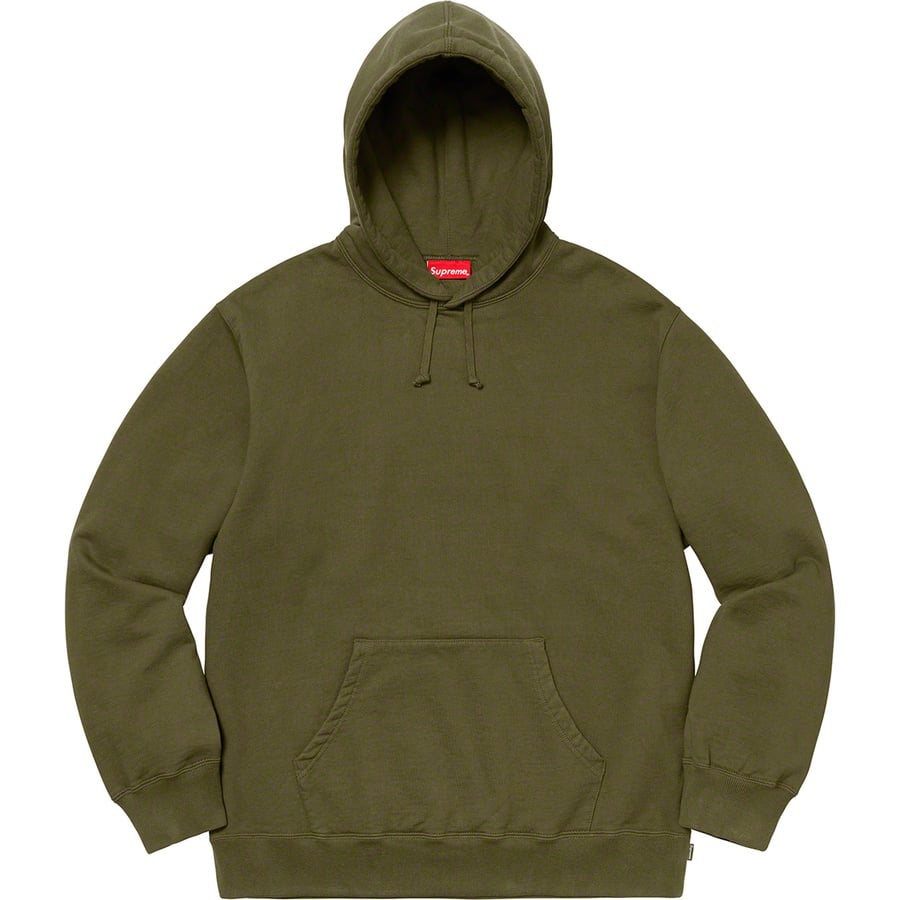 Details on Rhinestone Script Hooded Sweatshirt Dark Olive from fall winter
                                                    2019 (Price is $158)