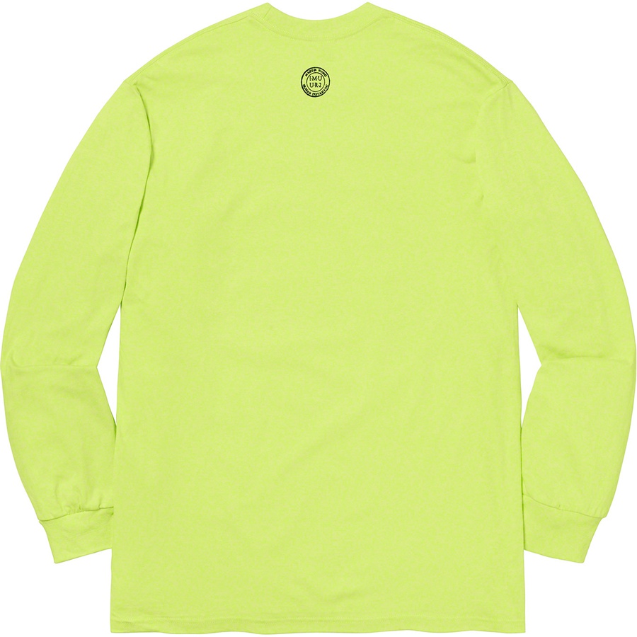 Details on Martin Wong Supreme Attorney Street L S Tee Neon Green from fall winter
                                                    2019 (Price is $58)