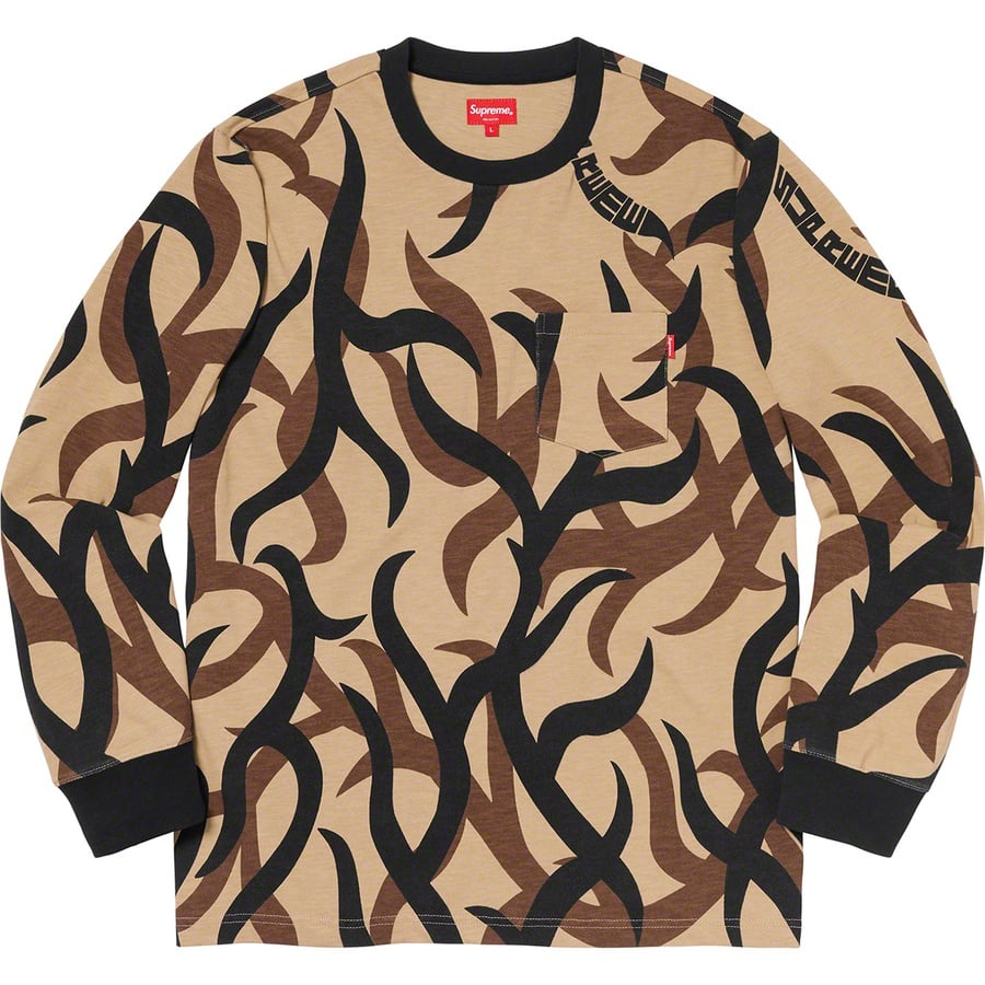 Details on L S Pocket Tee Tan Tribal Camo from fall winter
                                                    2019 (Price is $78)