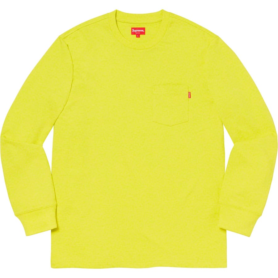 Details on L S Pocket Tee Heather Lime from fall winter
                                                    2019 (Price is $78)