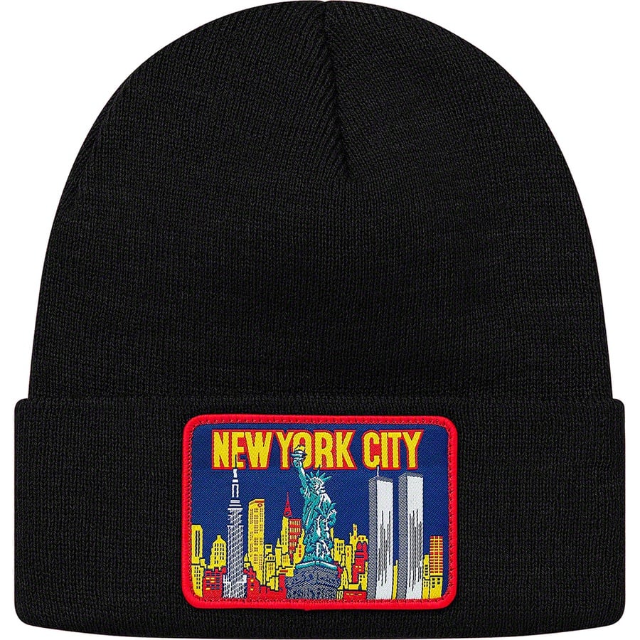 Details on NY Patch Beanie Black from fall winter 2019 (Price is $36)