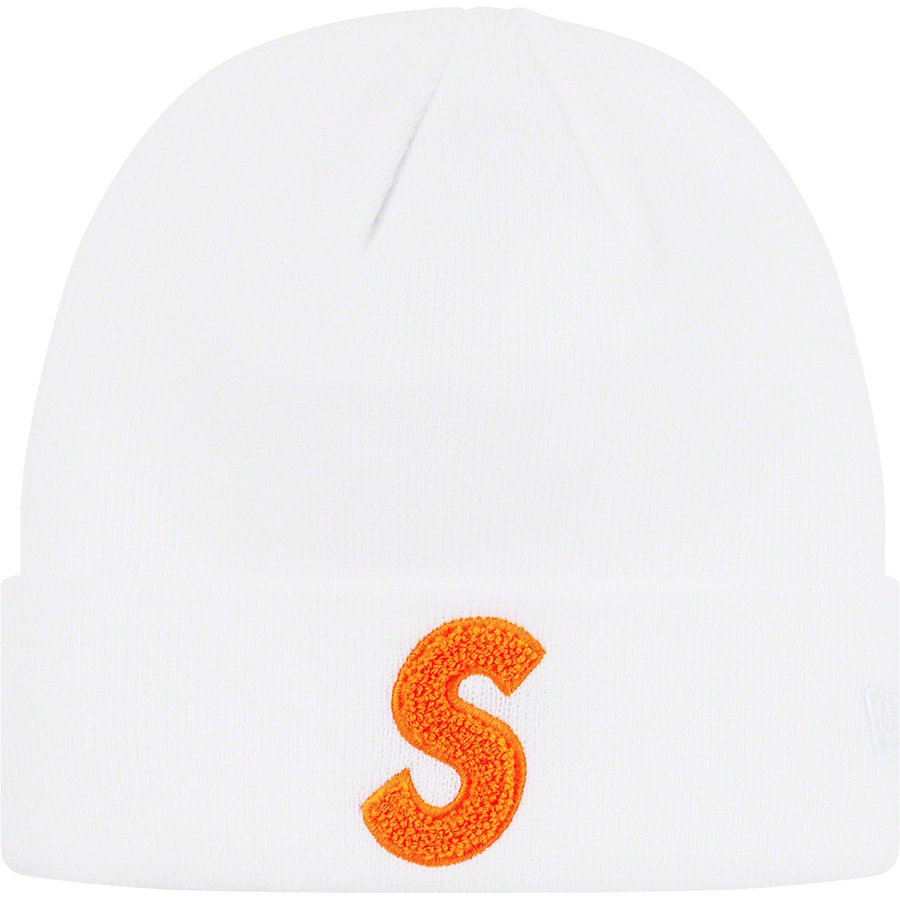Details on New Era S Logo Beanie White from fall winter 2019 (Price is $38)