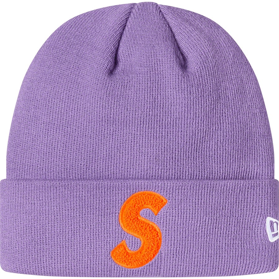 Details on New Era S Logo Beanie Light Violet from fall winter 2019 (Price is $38)