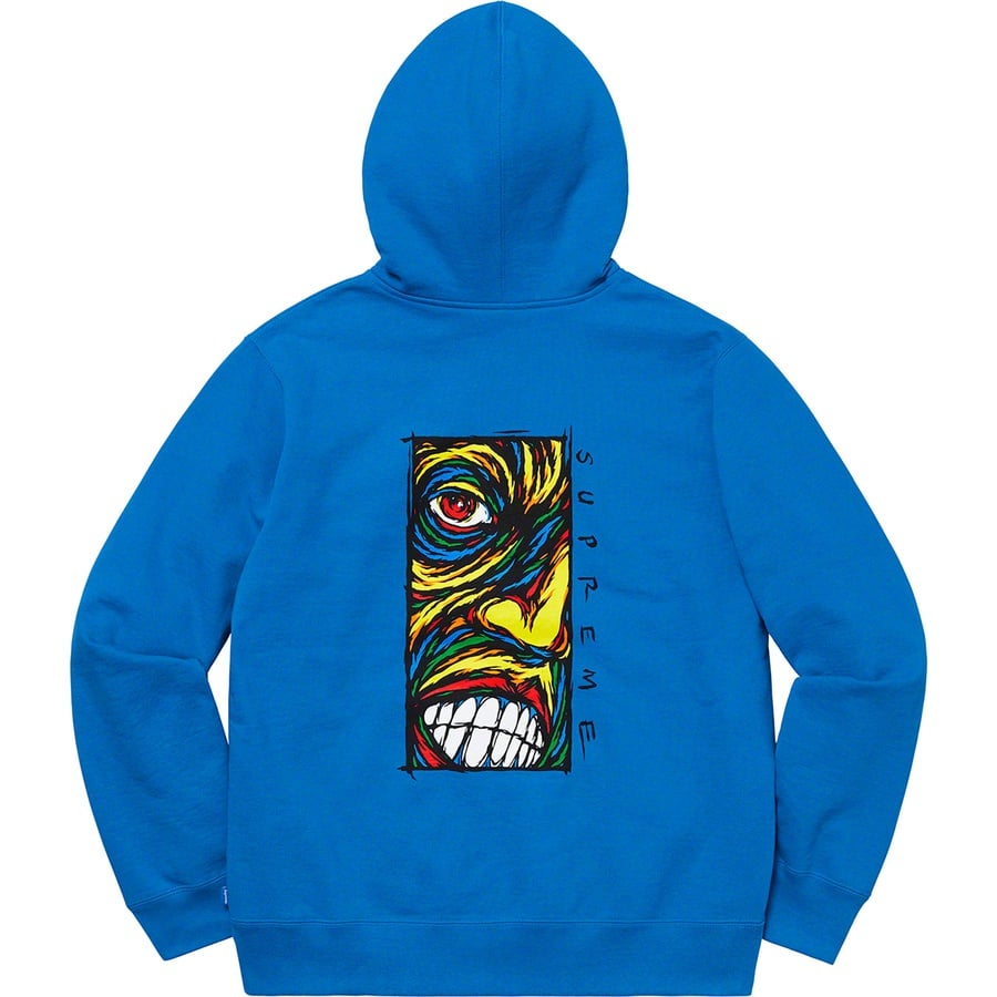 Details on Disturbed Zip Up Hooded Sweatshirt Bright Blue from fall winter
                                                    2019 (Price is $168)